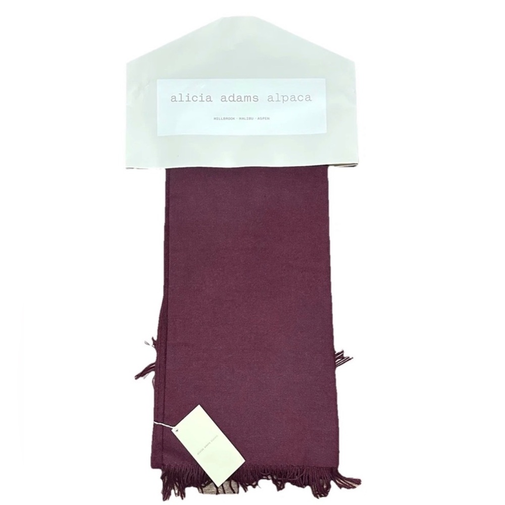 Alicia Adams Alpaca 51"X71" THROW IN VINO SOLID